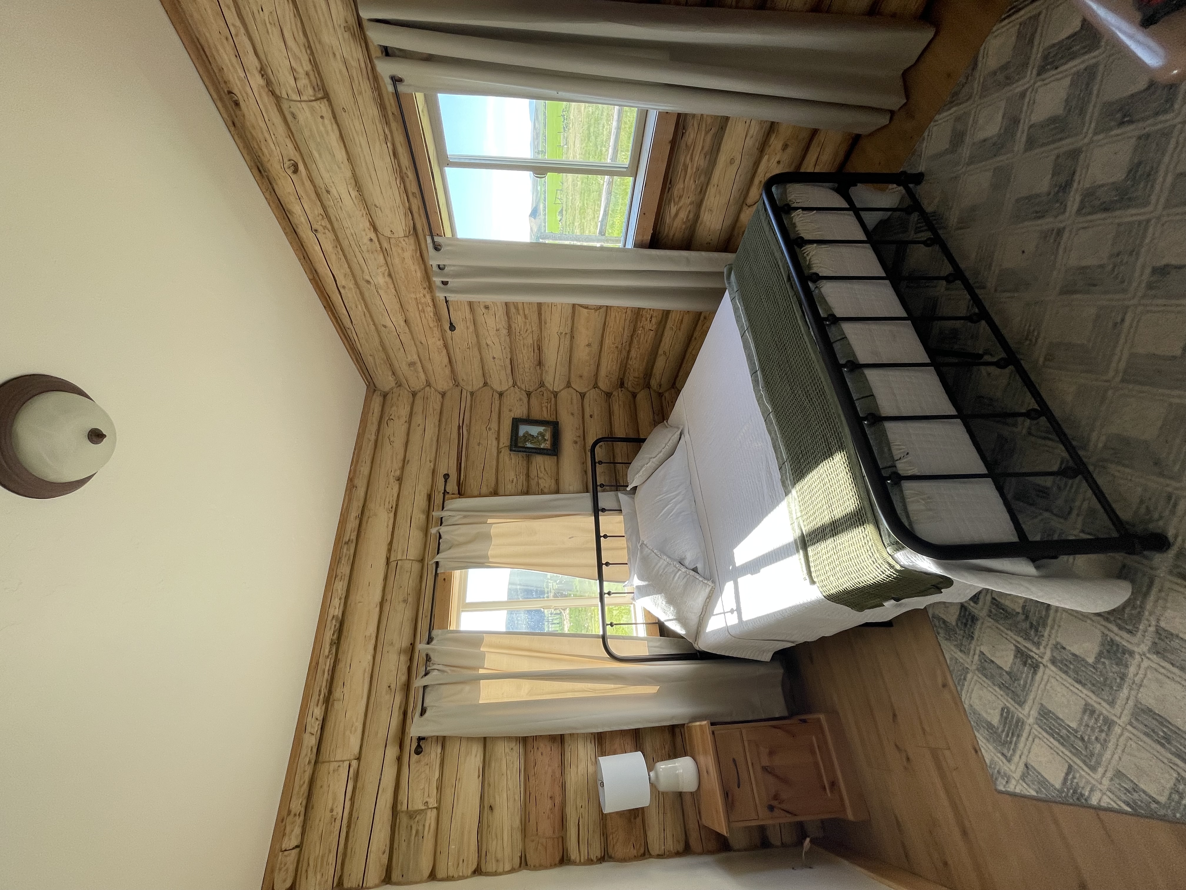 Cabin master bedroom